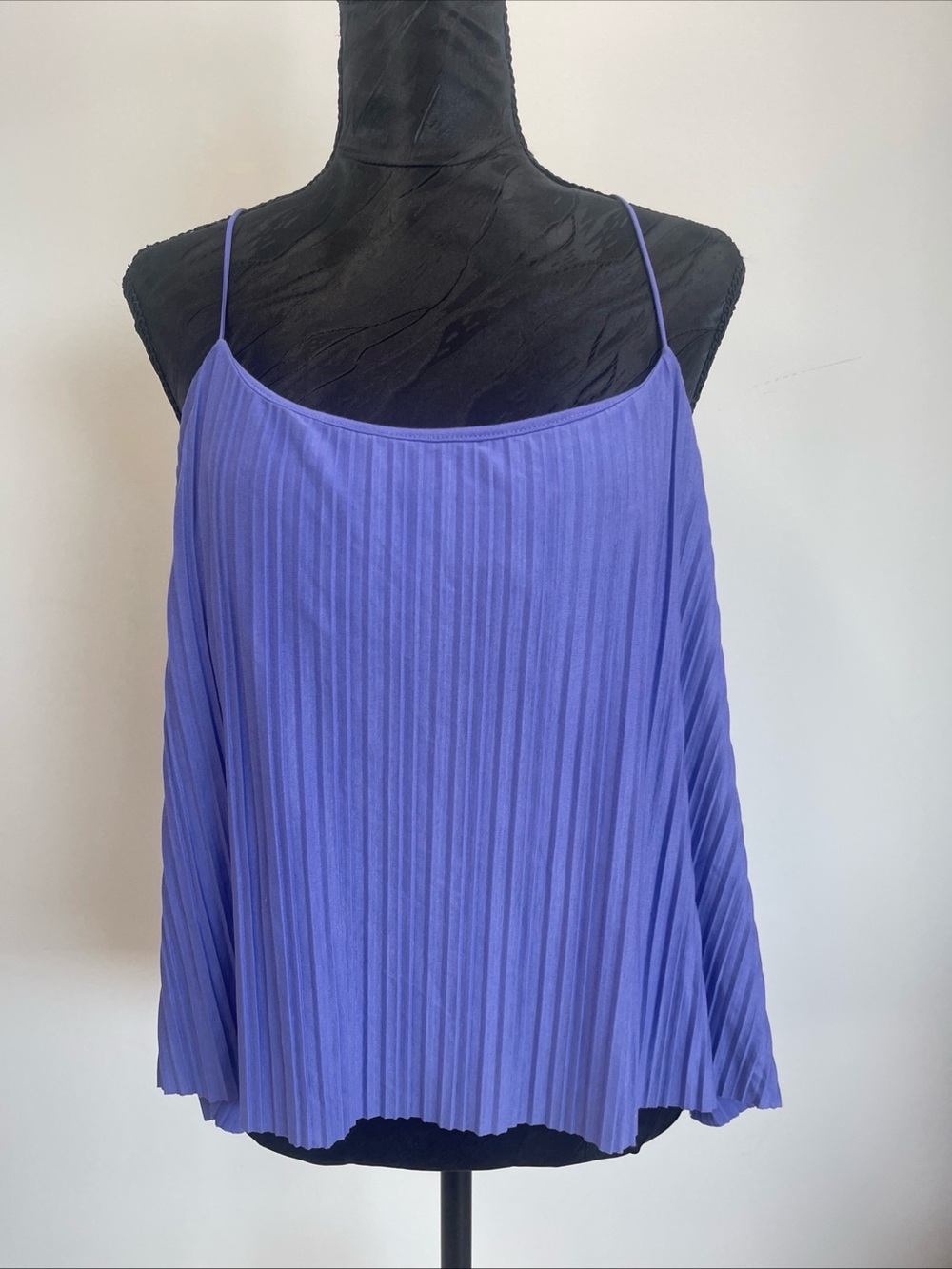 a new day Purple Pleated Spaghetti Strap Camisole